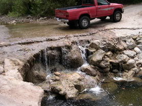 One of the four crossings removed as part of efforts to restore the Carpinteria Creek watershed